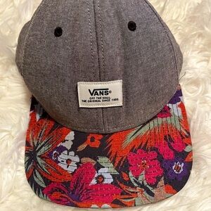 Vans Women’s Grey Floral Baseball Hat
